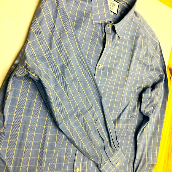 Charles Tyrwhitt  Blue Long Sleeve Shirt SIZE 17.5 44 Men  Button Up - Picture 6 of 10